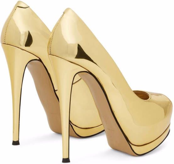 Giuseppe Zanotti Sharon pumps met open neus Goud