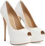 Giuseppe Zanotti Sharon pumps met open neus Wit - Thumbnail 2