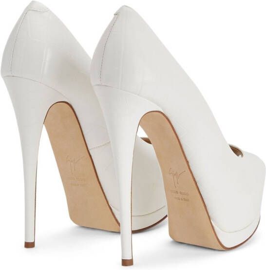 Giuseppe Zanotti Sharon pumps met open neus Wit