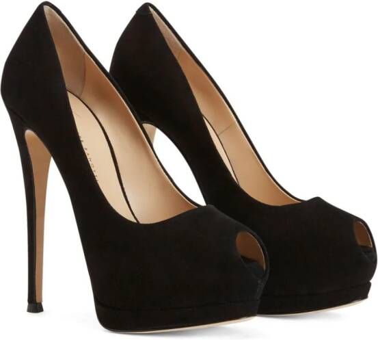 Giuseppe Zanotti Sharon pumps met open neus Zwart