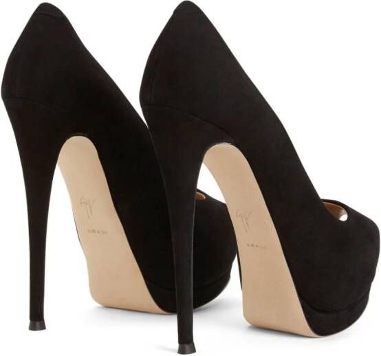 Giuseppe Zanotti Sharon pumps met open neus Zwart