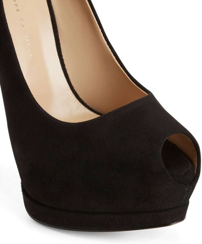 Giuseppe Zanotti Sharon pumps met open neus Zwart