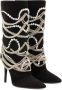 Giuseppe Zanotti Sheena verfraaide laarzen Zwart - Thumbnail 2