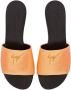 Giuseppe Zanotti Shirley slippers met glitter Oranje - Thumbnail 4
