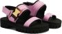 Giuseppe Zanotti Shyan leren sandalen met gesp Roze - Thumbnail 2