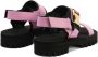 Giuseppe Zanotti Shyan leren sandalen met gesp Roze - Thumbnail 3