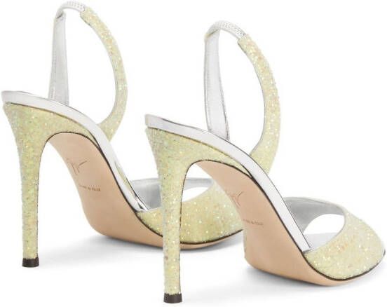 Giuseppe Zanotti Slingback sandalen Geel