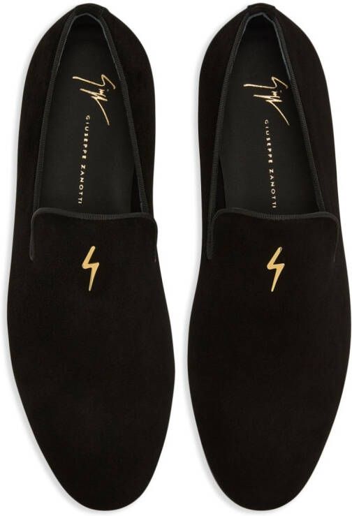 Giuseppe Zanotti Suède loafers Zwart