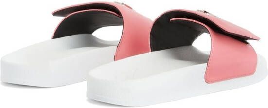 Giuseppe Zanotti Slippers met klittenband Roze