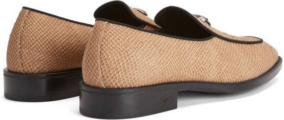 Giuseppe Zanotti Leren loafers Bruin