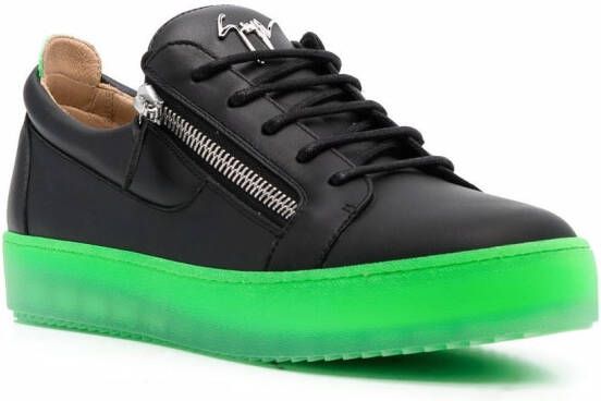 Giuseppe Zanotti Sneakers met contrasterende zool Zwart