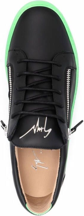 Giuseppe Zanotti Sneakers met contrasterende zool Zwart