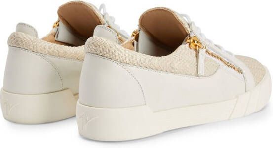 Giuseppe Zanotti Sneakers met geweven vlakken Wit
