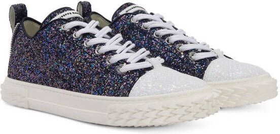 Giuseppe Zanotti Sneakers met glitter Zwart