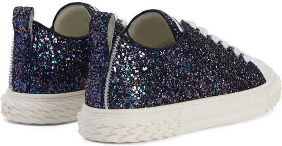 Giuseppe Zanotti Sneakers met glitter Zwart