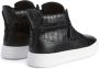 Giuseppe Zanotti Sneakers met krokodillen-reliëf Zwart - Thumbnail 3