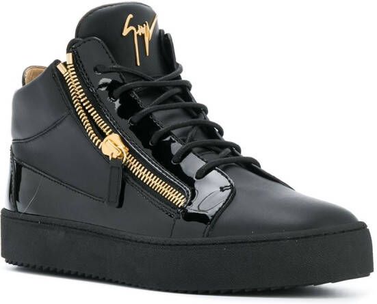 Giuseppe Zanotti Sneakers met rits aan zijkant Zwart