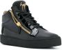 Giuseppe Zanotti Sneakers met rits aan zijkant Zwart - Thumbnail 2