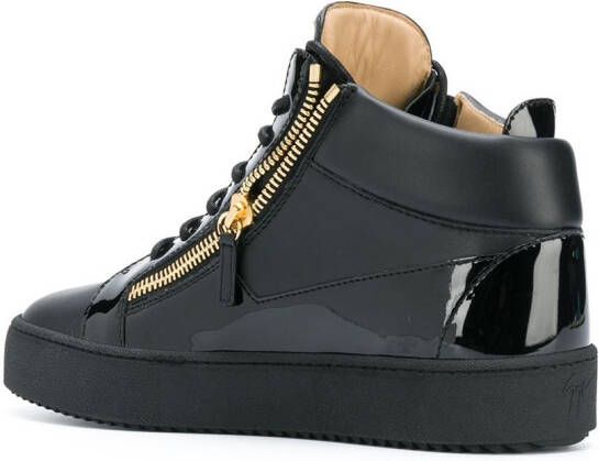 Giuseppe Zanotti Sneakers met rits aan zijkant Zwart