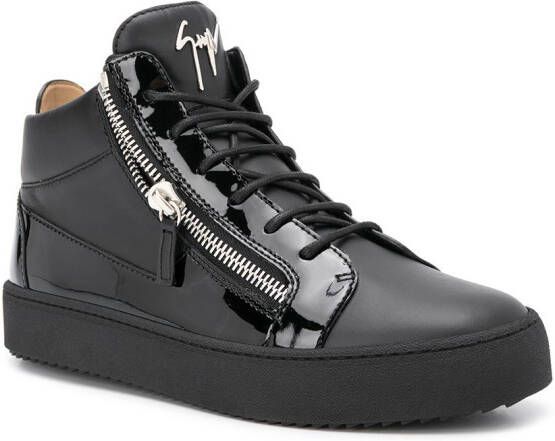 Giuseppe Zanotti Sneakers met rits aan zijkant Zwart