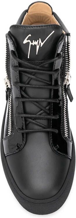 Giuseppe Zanotti Sneakers met rits aan zijkant Zwart