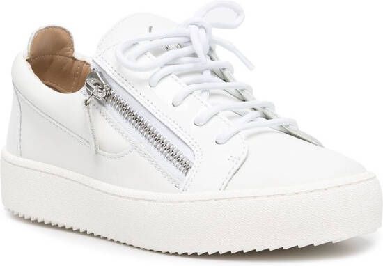 Giuseppe Zanotti Sneakers met rits Wit