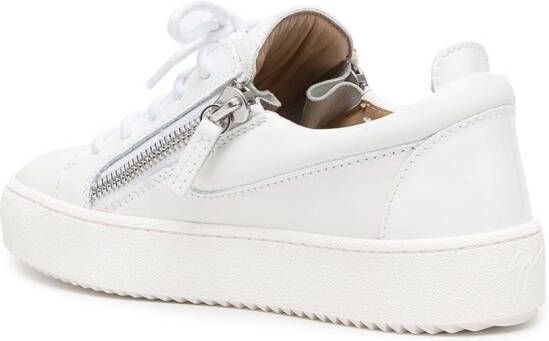 Giuseppe Zanotti Sneakers met rits Wit