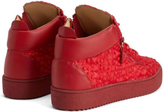 Giuseppe Zanotti Sneakers met studs Rood