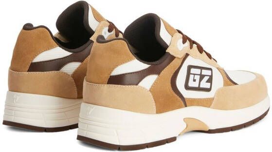 Giuseppe Zanotti Sneakers met vlakken Beige