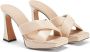 Giuseppe Zanotti Stacee 85mm leren muiltjes Beige - Thumbnail 2