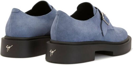 Giuseppe Zanotti Suède schoenen Blauw