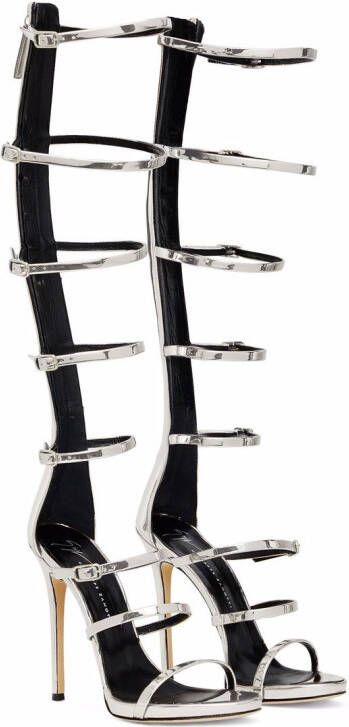 Giuseppe Zanotti Super Harmony sandalen Zilver