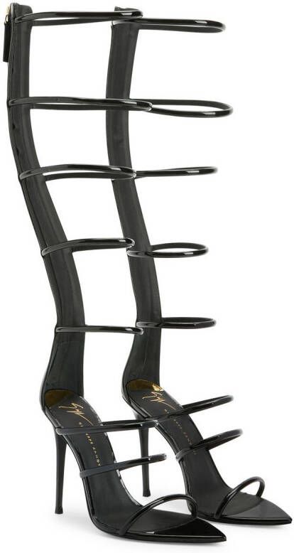 Giuseppe Zanotti Super Intrigo gladiator sandalen Zwart