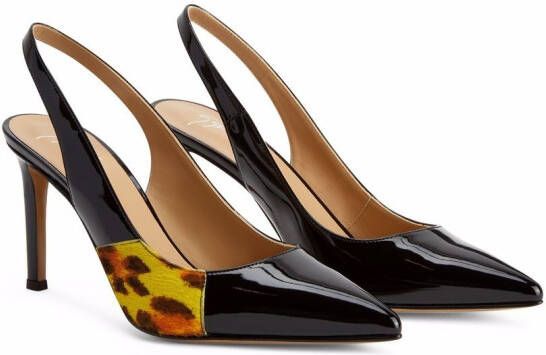 Giuseppe Zanotti Susie Feline slingback pumps Zwart