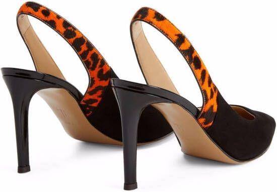 Giuseppe Zanotti Susie Feline slingback pumps Zwart