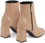 Giuseppe Zanotti Sveva leren enkellaarzen Beige - Thumbnail 3