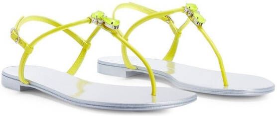Giuseppe Zanotti Sybella teenslippers Groen