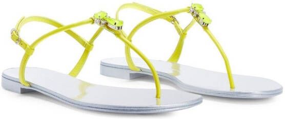 Giuseppe Zanotti Sybella teenslippers Groen