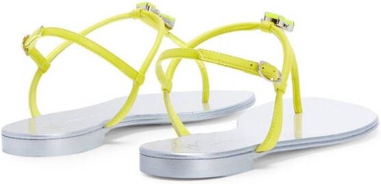 Giuseppe Zanotti Sybella teenslippers Groen