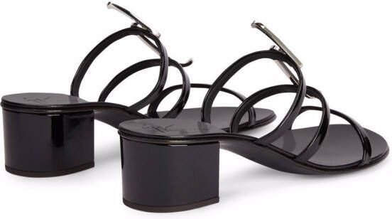Giuseppe Zanotti 40 mm Syrma G sandalen Zwart