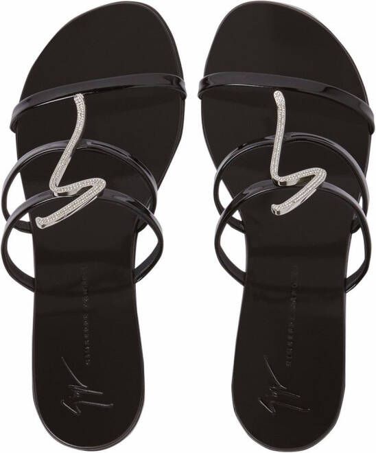 Giuseppe Zanotti 40 mm Syrma G sandalen Zwart