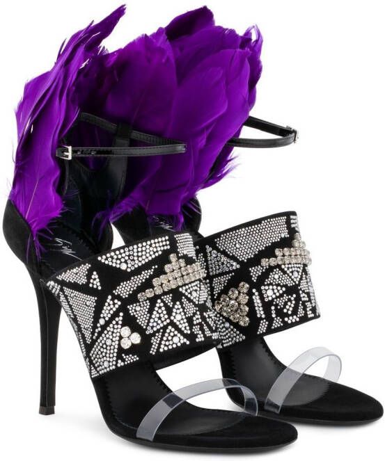 Giuseppe Zanotti 115 mm Talia sandalen Zwart