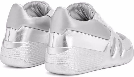Giuseppe Zanotti Tallon metallic sneakers Zilver
