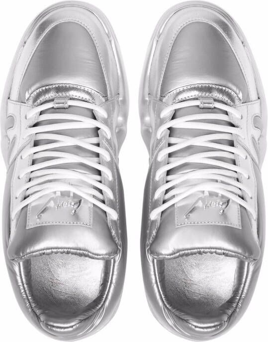 Giuseppe Zanotti Tallon metallic sneakers Zilver