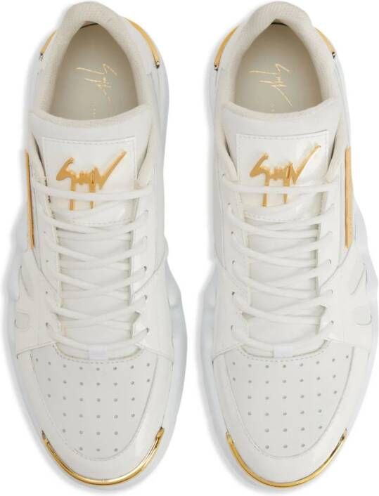 Giuseppe Zanotti Talon chunky leren sneakers Wit