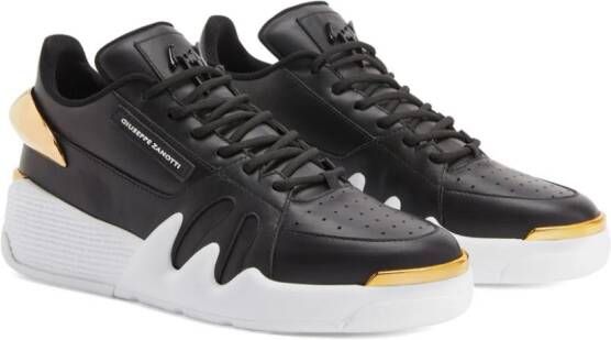 Giuseppe Zanotti Talon chunky leren sneakers Zwart