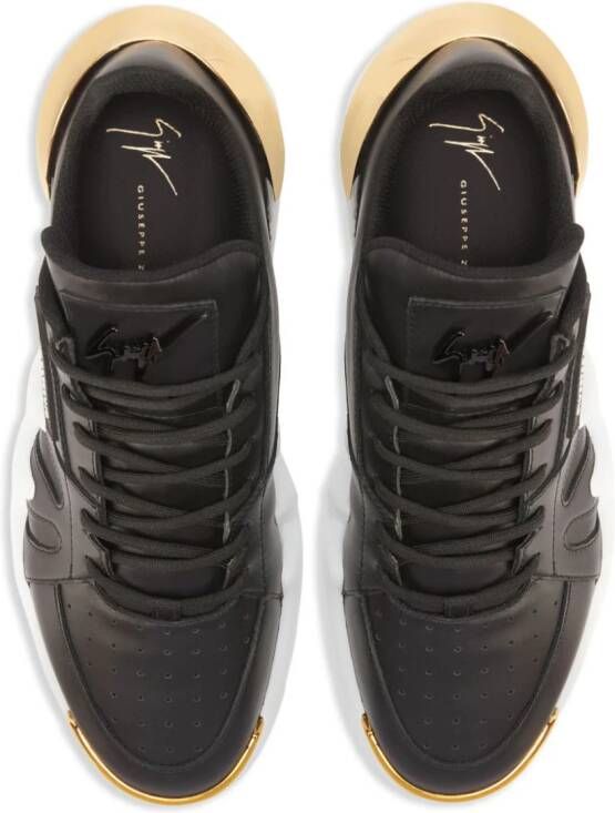 Giuseppe Zanotti Talon chunky leren sneakers Zwart