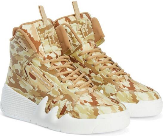 Giuseppe Zanotti Talon high-top sneakers Beige