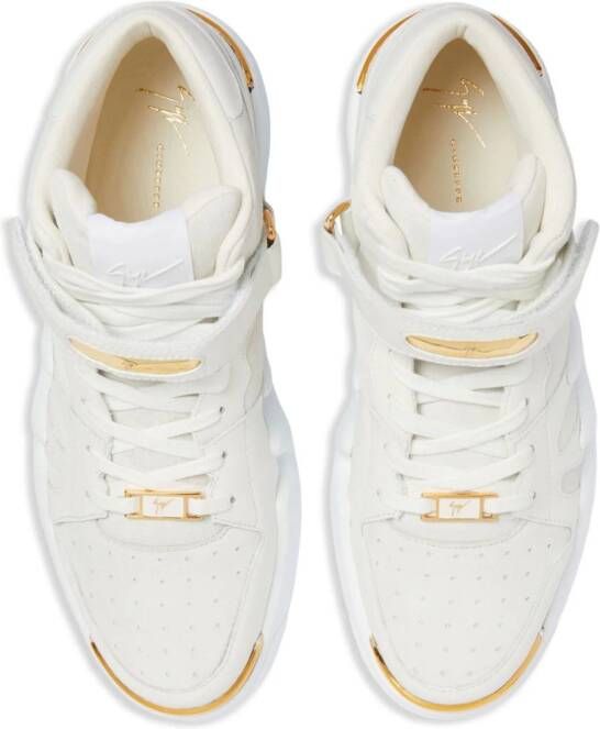 Giuseppe Zanotti Talon high-top sneakers Wit