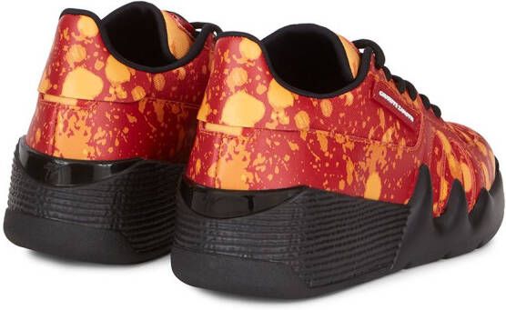 Giuseppe Zanotti Talon leren sneakers Rood